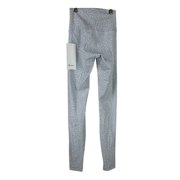 Lululemon Wunder Train High-Rise Tight 28" Leopard Daisy Starlight Gray Sz 0 NWT - Picture 2 of 11